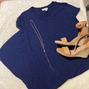 NWOT Jessica Simpson XL navy blue midi dress